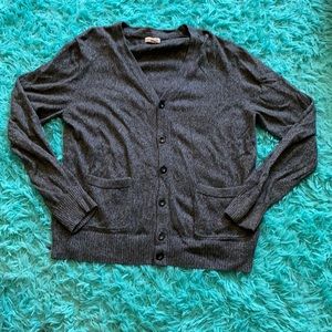 Gray cardigan